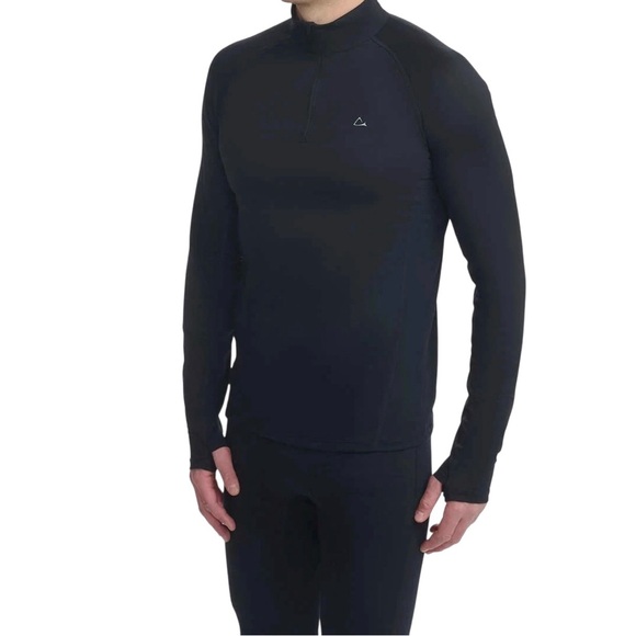 NWT/Paradox Men's Merino Blend 1/4 Zip Base Layer/Black/Size: L (41"- 44" ) - Picture 9 of 11